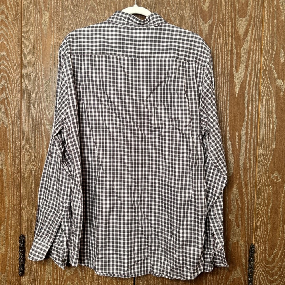 Rodd & Gunn Mens Original Fit Gingham Button Down Shirt Brown White Size M - Picture 2 of 8